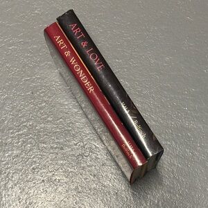 Ballantyne Decorative Book Pair in Black and Burgundy